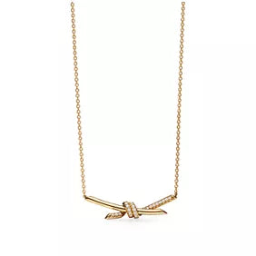 Tiffany Knot Pendant with Diamonds