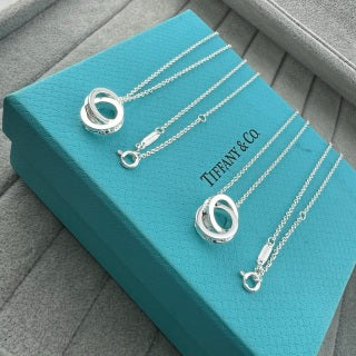 Tiffany 1837 Interlocking Double-Ring Necklace (High-Polish Finish)