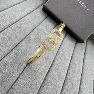 Messika Move Pavé Frame Diamond Cuff Bracelet