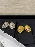 Chanel Oval CC Logo Stud Earrings – Elegant Luxury Fashion Jewelry