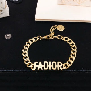 Dior Chaîne Alphabet Charm Bracelet