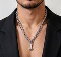 Gucci Interlocking G Letter Pendant Chain Necklace