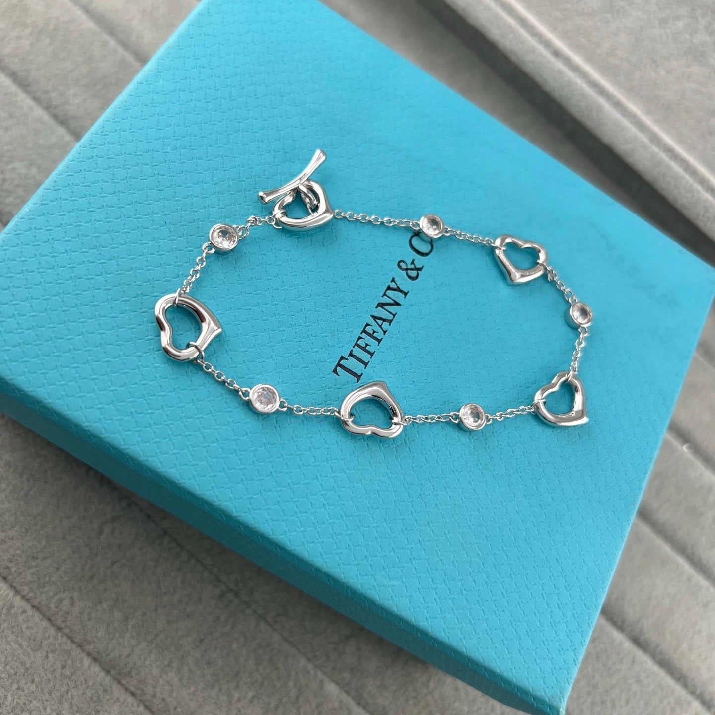 Tiffany Elsa Peretti Open Heart Bracelet